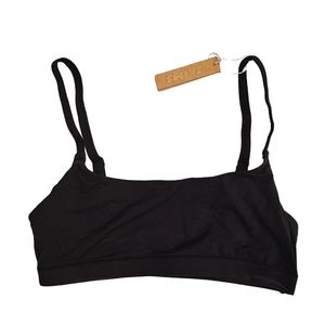 SKIMS Fits Everybody Scoop Onyx Bralette XS
